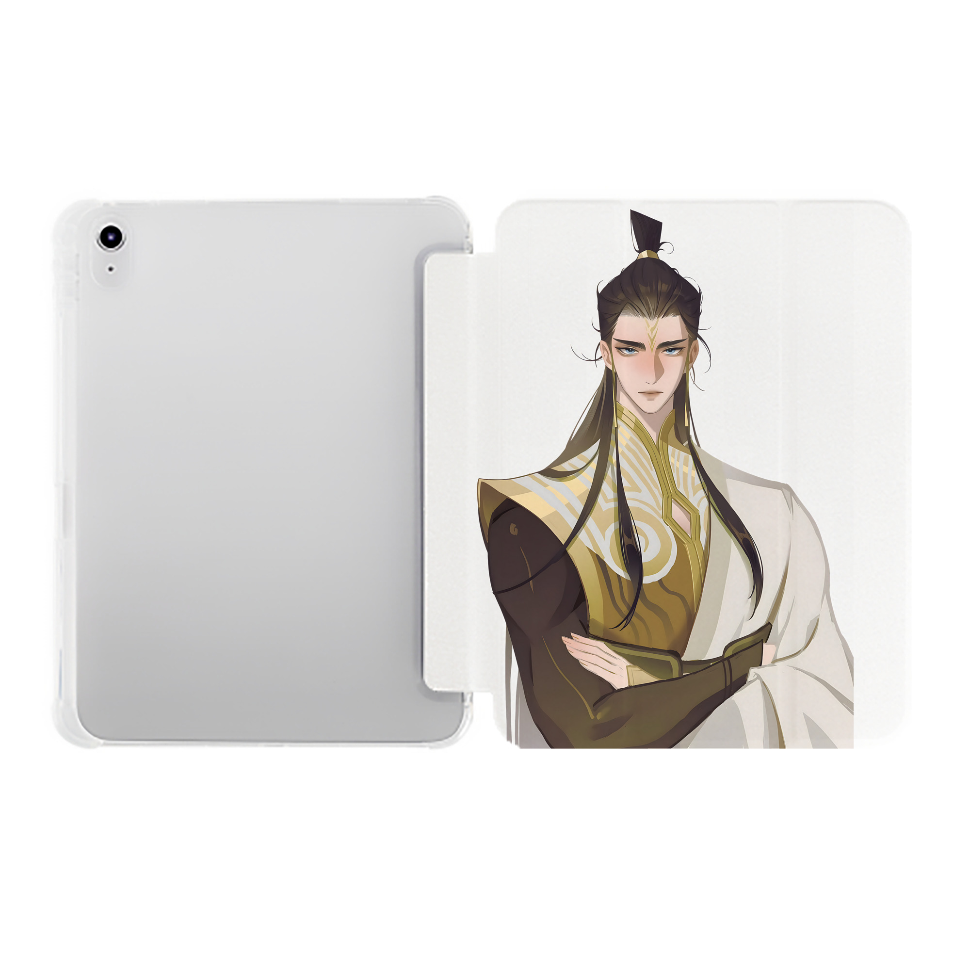 （画像用） Ne Zha 2 ナタ 魔童の大暴れ IPad ケース ペン収納付き 三つ折りスタンド PUレザー×シリコン 対応機種9.5/10.5/10.9インチ